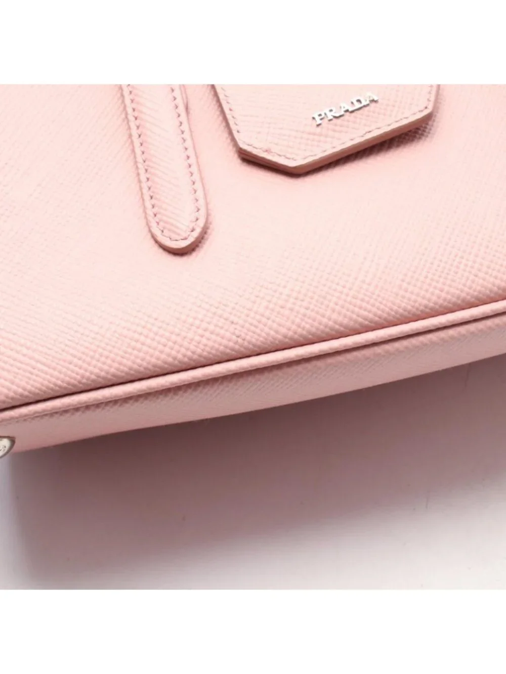 Prada Saffiano Cuir 2-Way Light Pink Leather Tote Bag